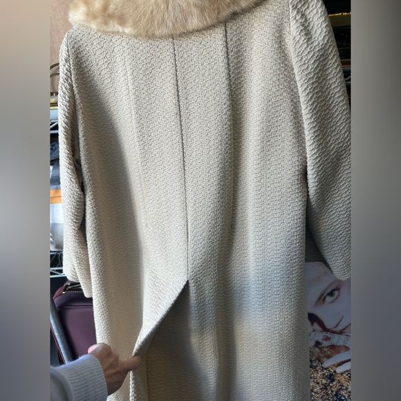 Vintage Swing Coat with Mink Collar S - Picture 10 of 10